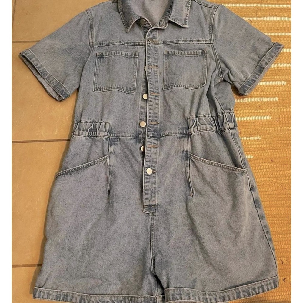 Piper and Scoot Denim Romper